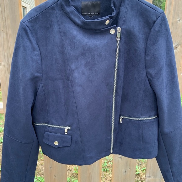Navy blue Banana Republic women’s jacket size XL - Picture 3 of 6
